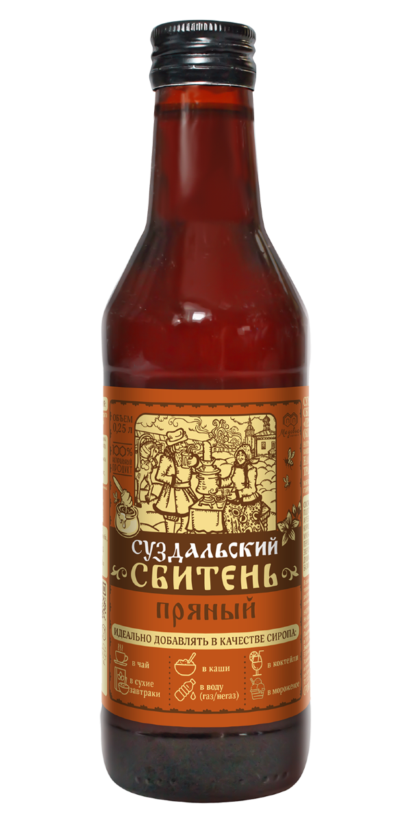 №3 Сбитень Суздальский "Пряный"(блок 8шт по 250мл) в Калуге