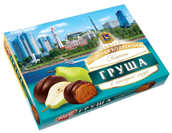 №2 КФ МИР Груша в шоколадной глазури 160г  в Калуге