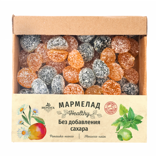 №1 Меренга Мармелад в кокосовой обсыпке Ромашка+Мелисса , 800г     в Калуге
