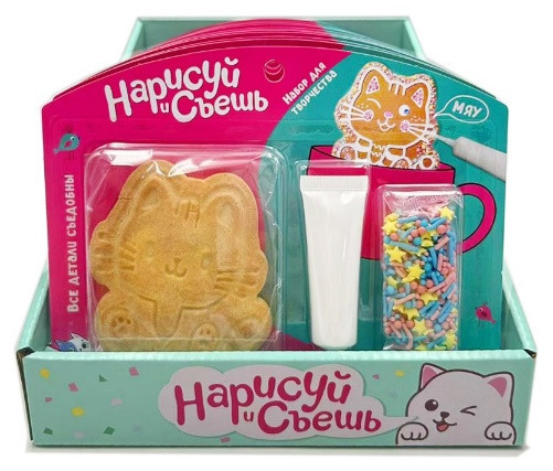 №3 Набор для творчества Нарисуй и съешь "Котёнок" (блок 12шт 59г) в Калуге